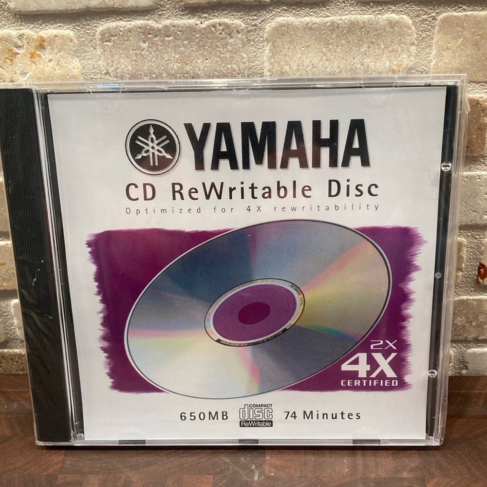 Sealed Yamaha CD ReWritable Disc 650MB 74 Minutes Multi-Speed